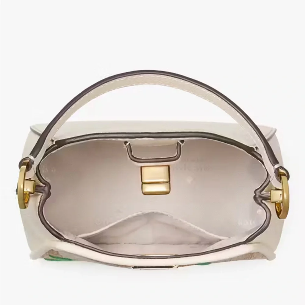 Kate Spade ♠️ Phoebe Straw Mini Top Handle Crossbody - Picture 4 of 6